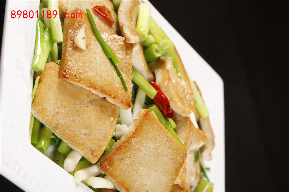 小葱煎豆腐